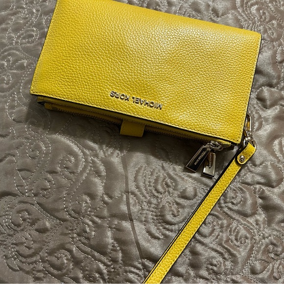 Michael Kors Vibrant Yellow Wristlet